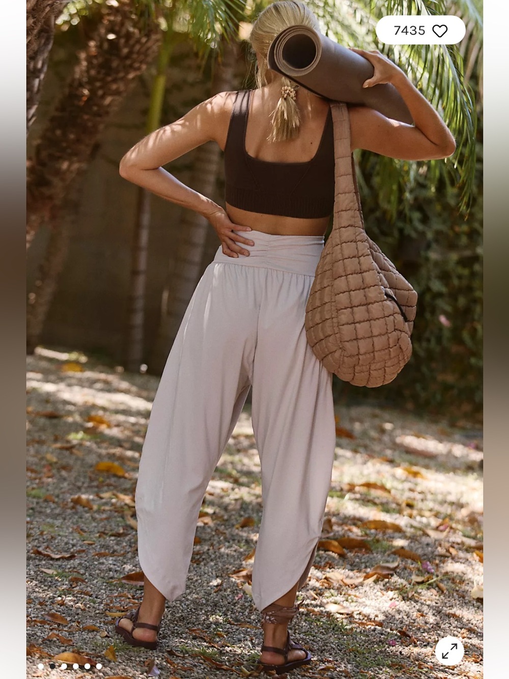FP movement retreat yoga pants in tofu - Picture 3 of 7
